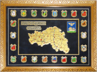 Панно-карта с гербами «Белгородская область»
