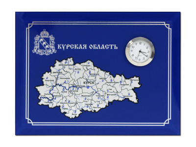 Панно с часами «Курская область»