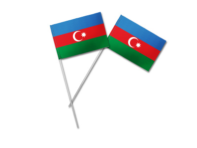 Флажки на пластиковой трубке-штоке