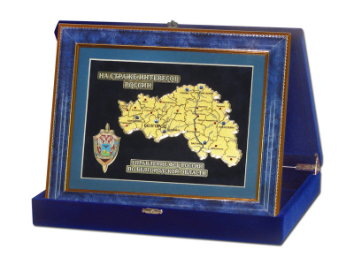 Панно-карта «УФСБ России по Белгородской области»
