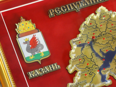 Панно-карта «Казань»