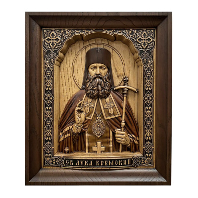 Резная икона «Святой Лука Крымский»