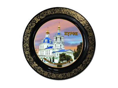 Тарелка сувенирная «Сергиево-Казанский собор» (деревянная)
